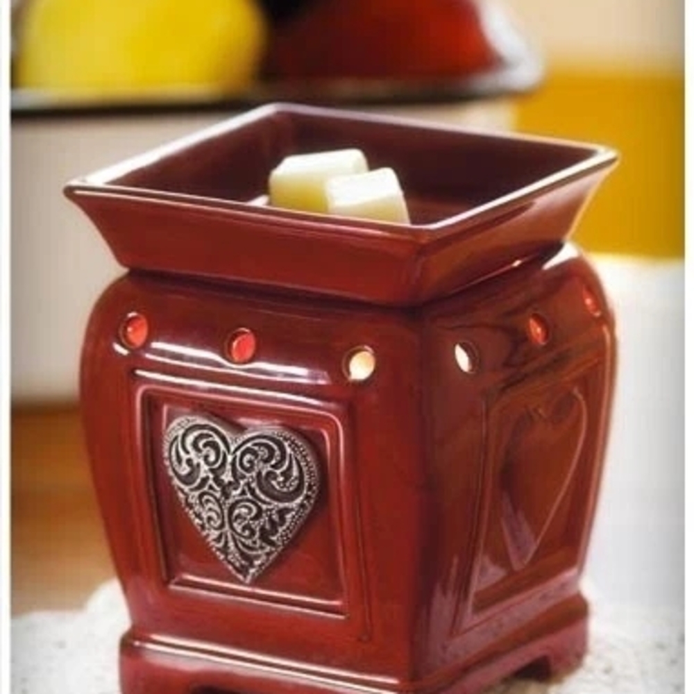 Brand New Elegant Red Heart Wax Warmer